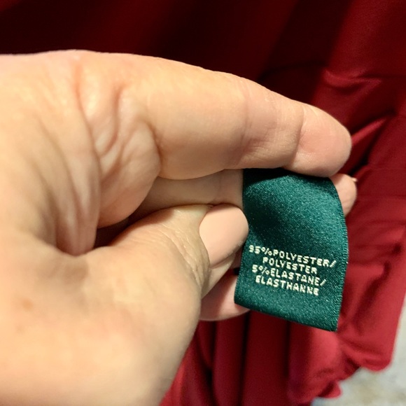 Ralph Lauren Bordeaux Jersey Dress - Picture 6 of 7